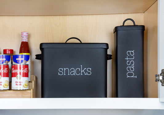 Black Enamel Snack Bin (Case of 6) - SH_2189_CASE