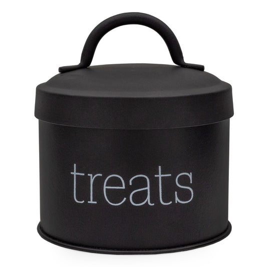 Enamel Cat Treat Container (Black, Case of 48) - SH_2190_CASE