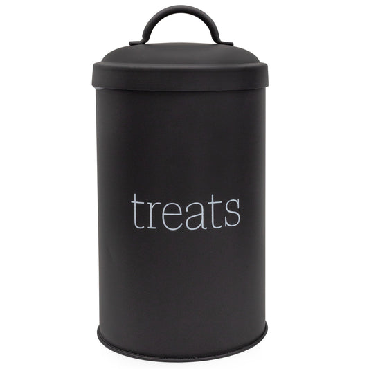 Enamelware Dog Treat Jar (Black) - sh2191ah1