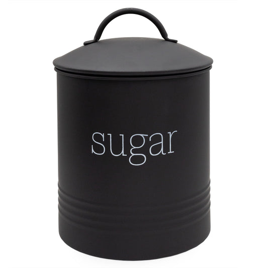 Enamelware Black Sugar Canister (Case of 8) - SH_2198_CASE