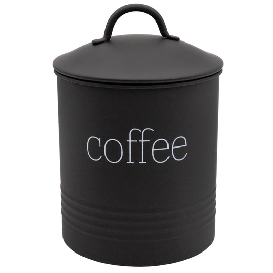 Enamelware Black Coffee Canister (Case of 12) - SH_2201_CASE