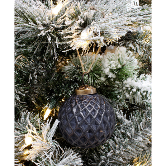 Farmhouse Ball Ornaments (Matte Black, Case of 12) - SH_2262_CASE