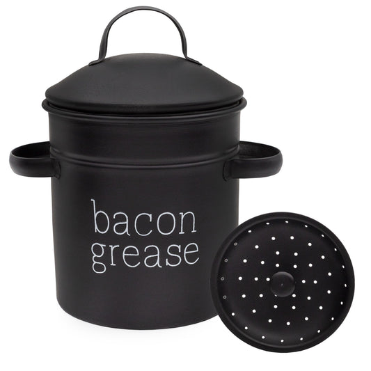 Black Farmhouse Bacon Grease Container (Case of 36) - SH_2228_CASE