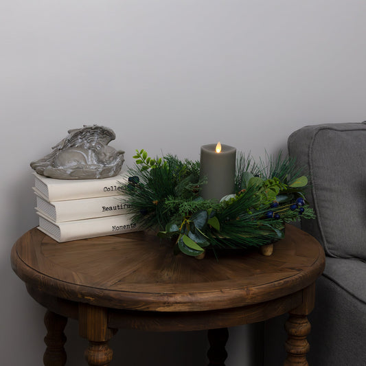 Christmas Blueberry Candle Wreath - sh2253ah1