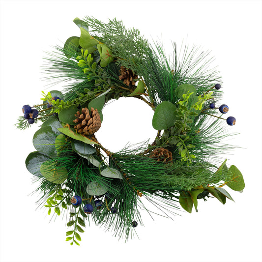 Christmas Blueberry Candle Wreath - sh2253ah1