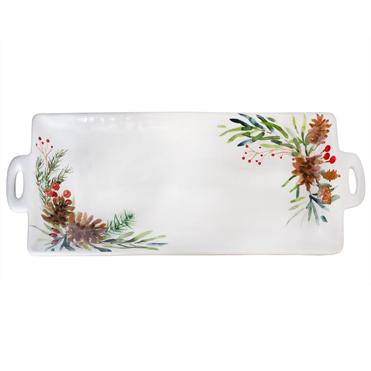 Christmas Greenery Ceramic Platter (Case of 4) - SH_2280_CASE