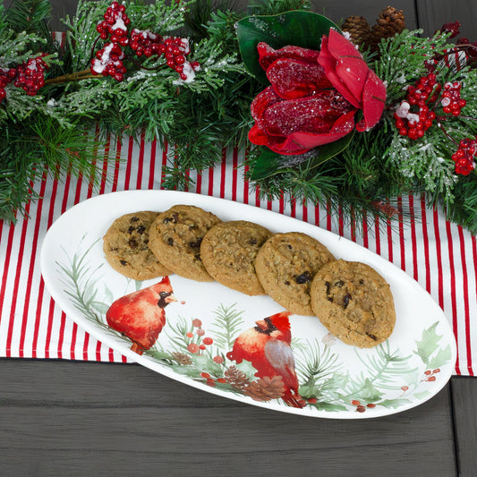 Cardinal Ceramic Christmas Platter - sh2281ah1x