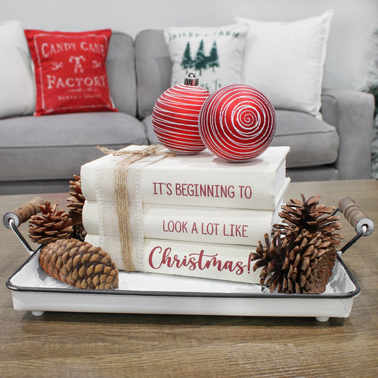 Christmas Faux Book Stack (Case of 4) - SH_2272_CASE