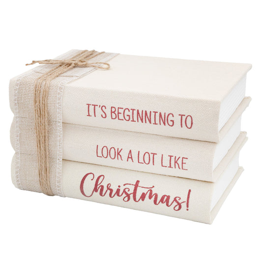 Christmas Faux Book Stack (Case of 4) - SH_2272_CASE