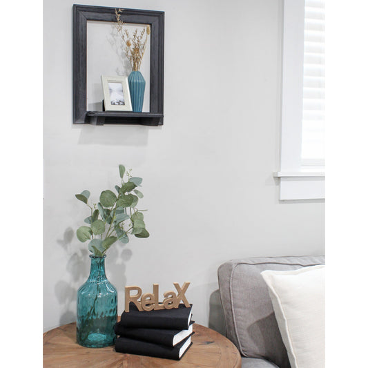 Farmhouse Window Floating Shelf (Black, Case of 5) - SH_2288_CASE