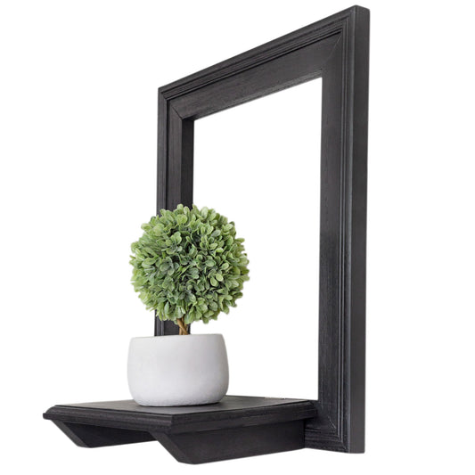 Farmhouse Window Floating Shelf (Black) - sh2288ah1