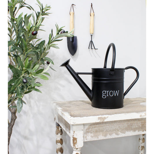 Farmhouse Enamel Watering Can (Black, Case of 6) - SH_2269_CASE