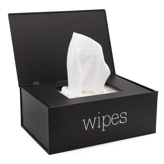 Enamelware Baby Wipes Holder (Black) - sh2318ah1