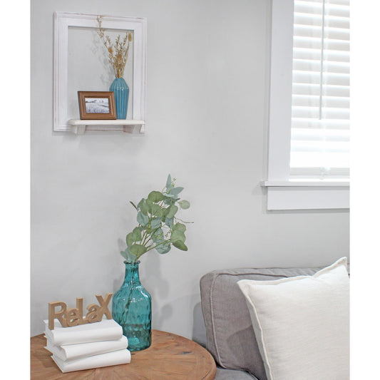 Farmhouse Window Floating Shelf (Whitewashed, Case of 5) - SH_1947_CASE