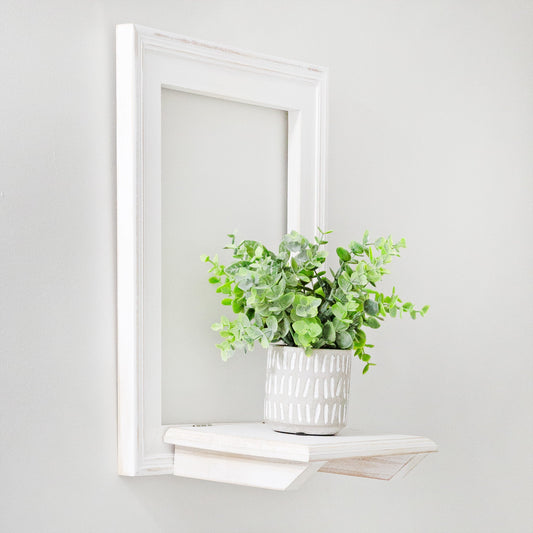 Farmhouse Window Floating Shelf (Whitewashed) - sh1947ah1
