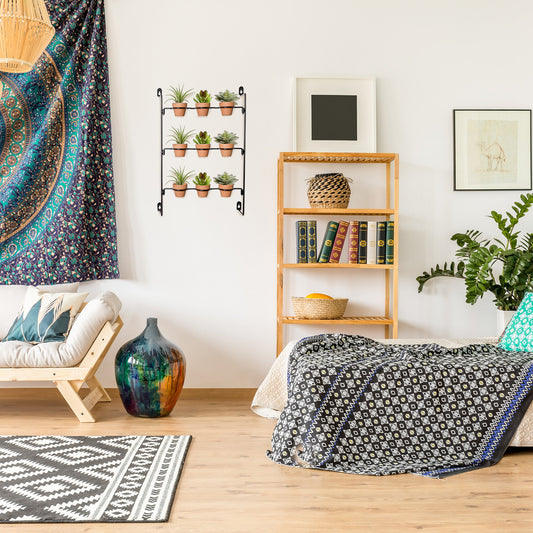 Mini Clay Pot Hanging Rack (2-Inch w/ Pots, Case of 16) - SH_2332_CASE