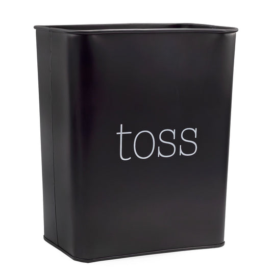 Farmhouse Enamelware Wastebasket (Small, Black) - sh2336ah1x