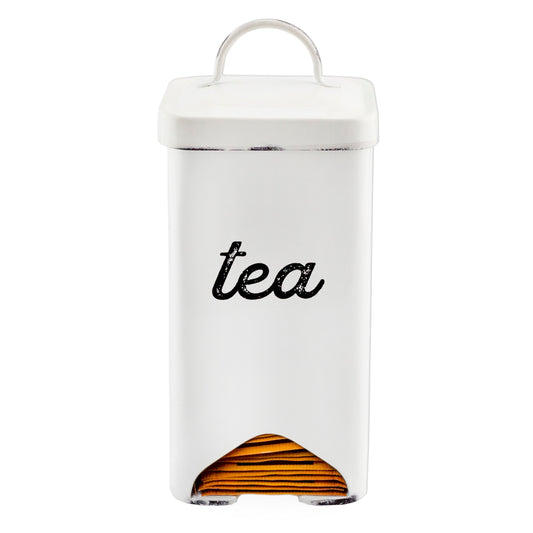 Farmhouse Enamelware Tea Bag Holder (White) - sh2360ah1