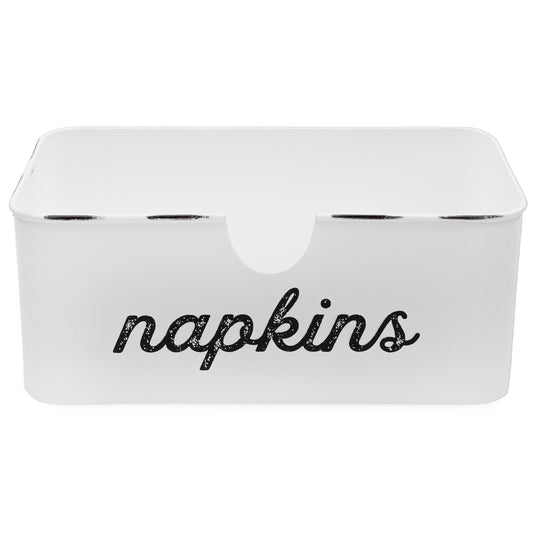 Farmhouse Dinner Napkin Holder (White, Case of 24) - SH_2362_CASE