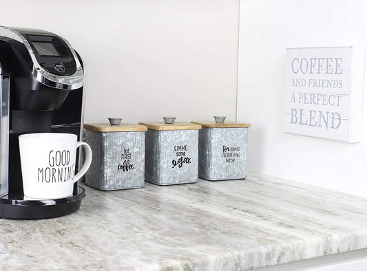 Farmhouse Galvanized Canisters (Case of 12 Sets) - SH_1383_CASE